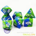 Two-Tone Gemini Polyhedral Dice in 30 Different Colors, RPG Dice Set of 7 for Table Games Dungeons and Dragons D&D